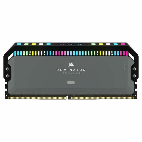 DDR5 Corsair Dominator Platinum RGB Gris - 32 Go (2 x 16 Go) 6000 MHz - CAS 30