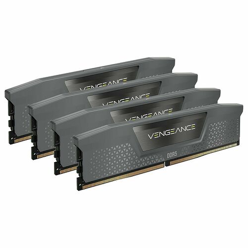 DDR5 Corsair Vengeance Gris - 64 Go (4 x 16 Go) 6000 MHz - CAS 36