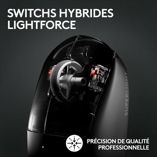 Logitech G PRO X 2 Superlight Lightspeed - Noir
