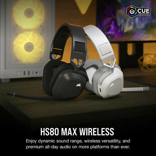 Corsair HS80 MAX Wireless (Gris Acier)