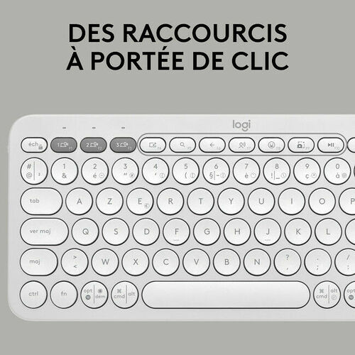 Logitech Pebble Keys 2 K380S - Blanc