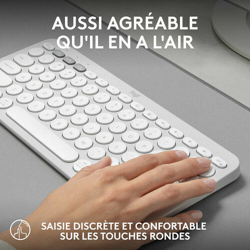 Logitech Pebble Keys 2 K380S - Blanc