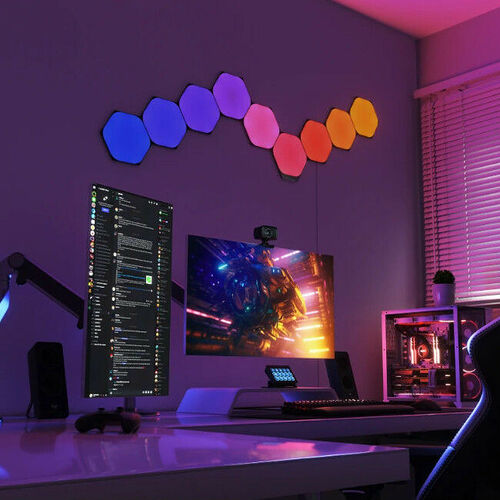 Nanoleaf Shapes Black Hexagons Starter Kit (9 pièces)