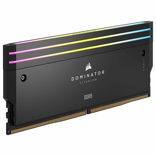 DDR5 Corsair Dominator Titanium RGB - 32 Go (2 x 16 Go) 6600 MHz - CAS 32