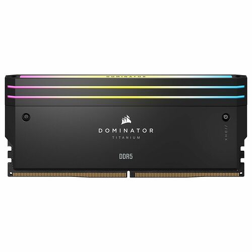 DDR5 Corsair Dominator Titanium RGB - 32 Go (2 x 16 Go) 6600 MHz - CAS 32