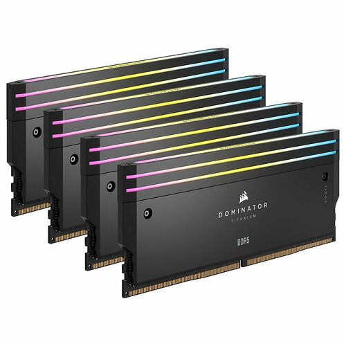 DDR5 Corsair Dominator Titanium RGB - 64 Go (4 x 16 Go) 6000 MHz - CAS 36