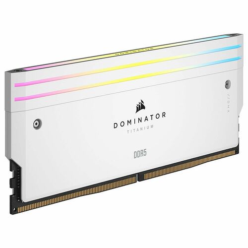 DDR5 Corsair Dominator Titanium Blanc - 32 Go (2 x 16 Go) 6000 MHz - CAS 30
