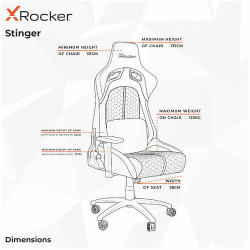 X Rocker Stinger RGB