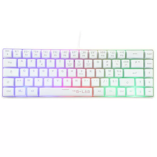 The G-Lab Keyz Hydrogen, Clavier Gamer 60%, Semi-mécanique Filaire