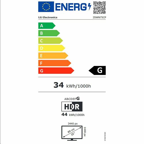 LG 35WN75CP-W (dalle incurvée)