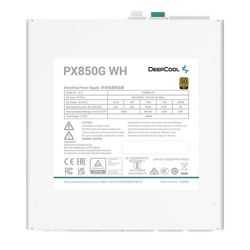 DeepCool PX850-G Blanc - 850W