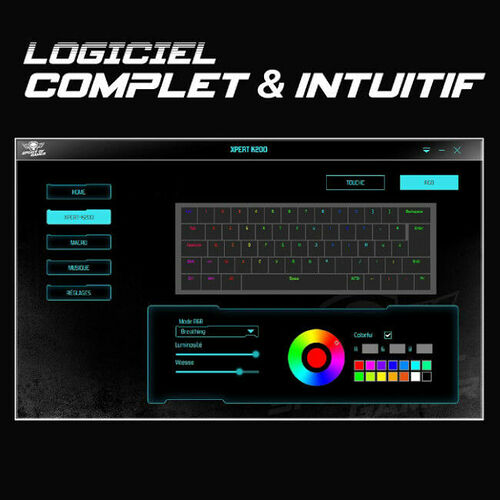 Spirit Of Gamer Xpert-K200 (Blanc) (AZERTY)