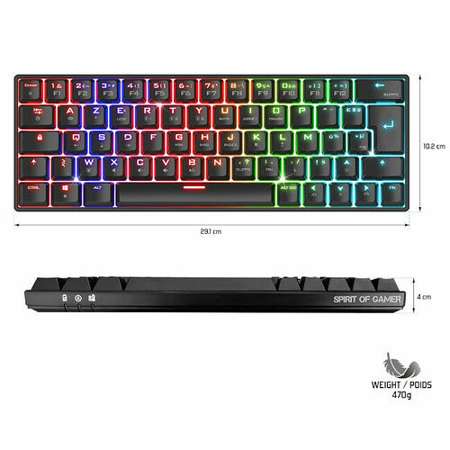 Spirit Of Gamer Xpert-K200 (Noir) (AZERTY)