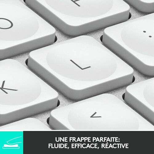 Logitech MX Keys Mini - Gris Pâle (AZERTY)