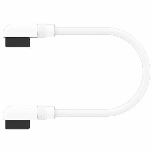Corsair iCue Link - Câbles slim coudés 135 mm (Blanc)