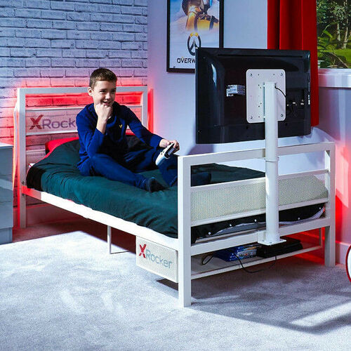 X Rocker BaseCamp Single (Blanc)