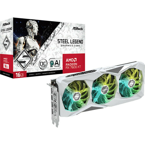 ASRock Radeon RX 7600 XT Steel Legend OC