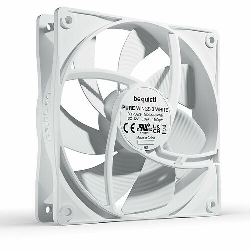 be quiet! Pure Wings 3 PWM Blanc - 120 mm