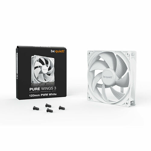 be quiet! Pure Wings 3 PWM Blanc - 120 mm