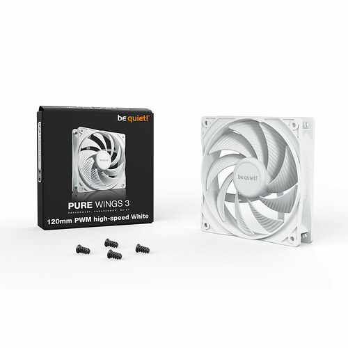 be quiet! Pure Wings 3 PWM High Speed Blanc - 120 mm