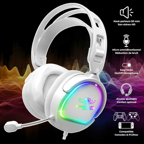 Spirit of Gamer Pro H6 (Blanc)