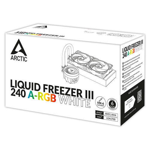 Arctic Liquid Freezer III 240 A-RGB Blanc - 240 mm