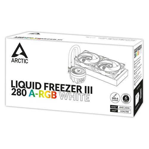 Arctic Liquid Freezer III 280 A-RGB Blanc - 280 mm