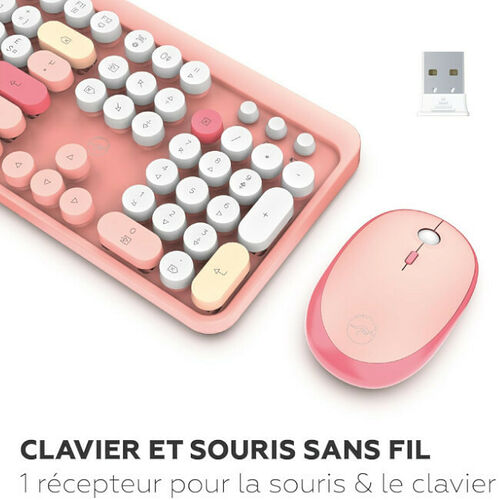 Mobility Lab Pure Color Combo - Rose (AZERTY)