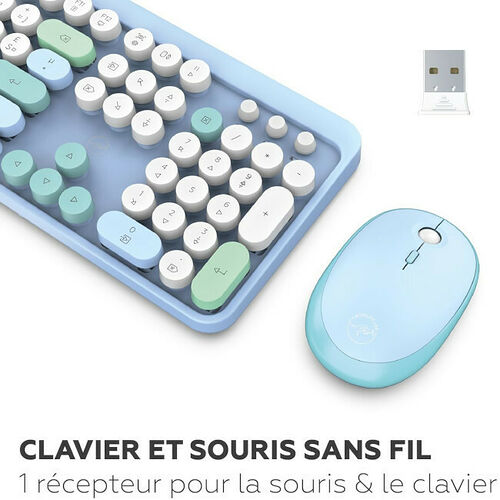 Mobility Lab Pure Color Combo - Bleu (AZERTY)