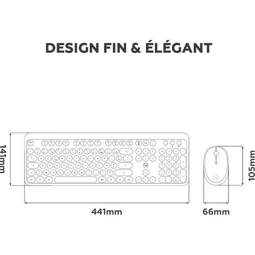 Mobility Lab Pure Color Combo - Bleu (AZERTY)