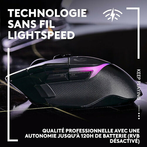 Logitech G502 X Plus + Tapis G640 SE