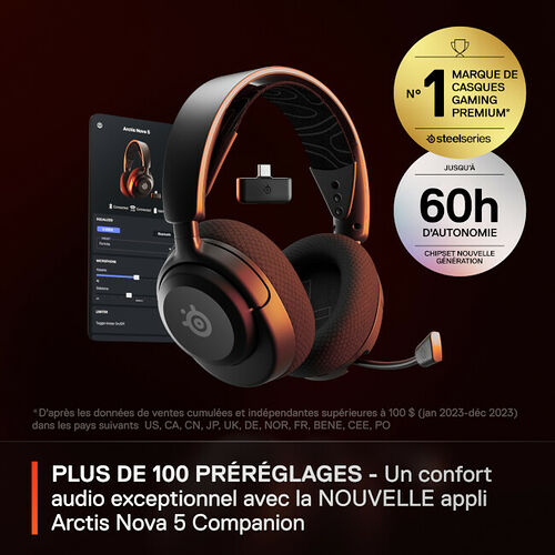 Steelseries Arctis Nova 5 (Noir)