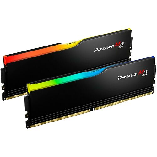 DDR5 G.Skill RipJaws M5 Neo Noir RGB - 32 Go (2 x 16 Go) 6000 MHz - CAS 30