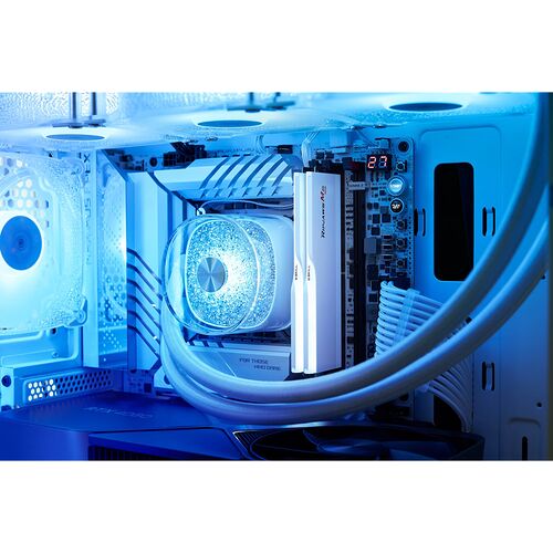DDR5 G.Skill RipJaws M5 Blanc RGB - 64 Go (2 x 32 Go) 6000 MHz - CAS 32