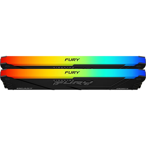 DDR4 Kingston Fury Beast RGB - 32 Go (2 x 16 Go) 3200 MHz - CAS 16