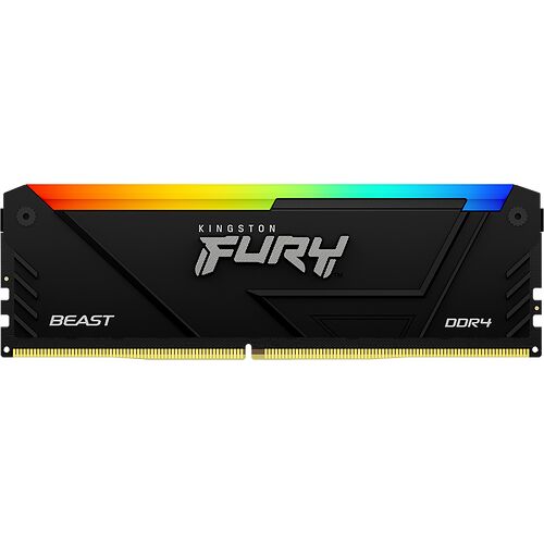 DDR4 Kingston Fury Beast RGB - 32 Go (2 x 16 Go) 3200 MHz - CAS 16