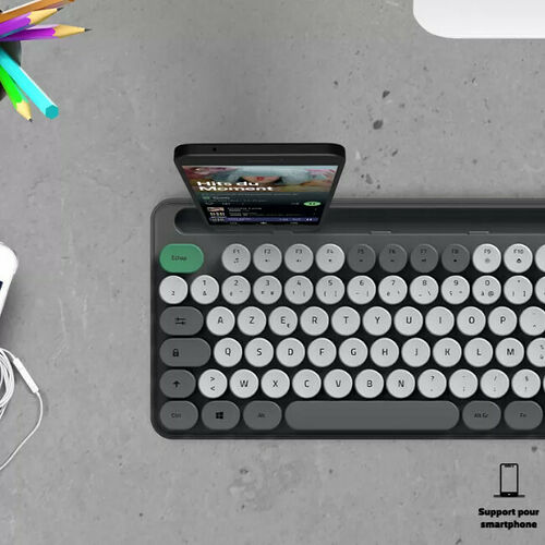 Advance Pep's Wireless - Gris (AZERTY)