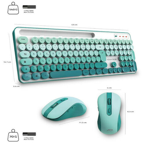 Advance Pep's Wireless - Vert (AZERTY)