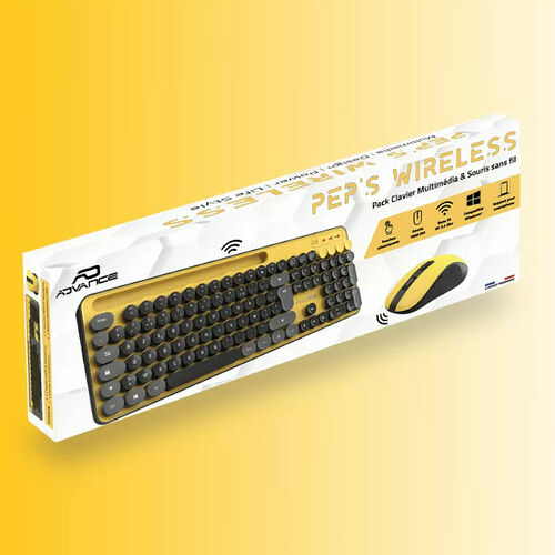 Advance Pep's Wireless - Jaune (AZERTY)