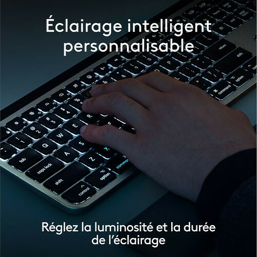Logitech MX Keys S For Mac - Gris Sidéral (AZERTY)