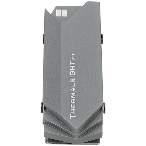 Dissipateur thermique Thermalright M.2 de couleur grise, conçu pour refroidir les SSD NVMe.