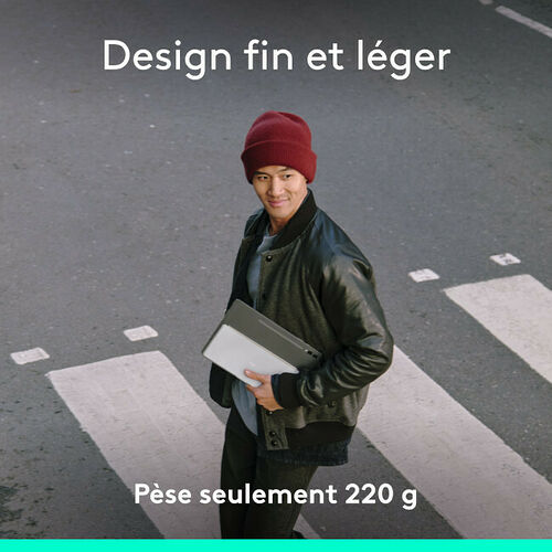 Logitech Keys-To-Go 2 for Mac - Gris Pâle (AZERTY)