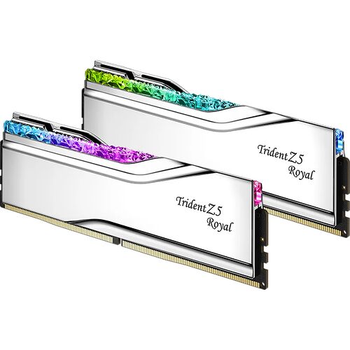 DDR5 G.Skill Trident Z5 Royal Argent - 32 Go (2 x 16 Go) 7600 MHz - CAS 36