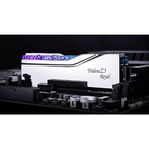 DDR5 G.Skill Trident Z5 Royal Argent - 32 Go (2 x 16 Go) 7600 MHz - CAS 36