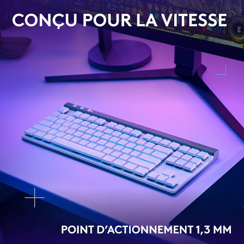 Logitech G515 Lightspeed TKL (Tactile Version) (AZERTY) Blanc
