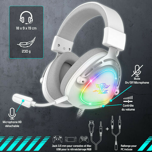 Spirit of Gamer Elite H40 (Blanc)