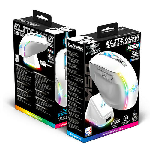 Spirit Of Gamer Elite M50 (Blanc)