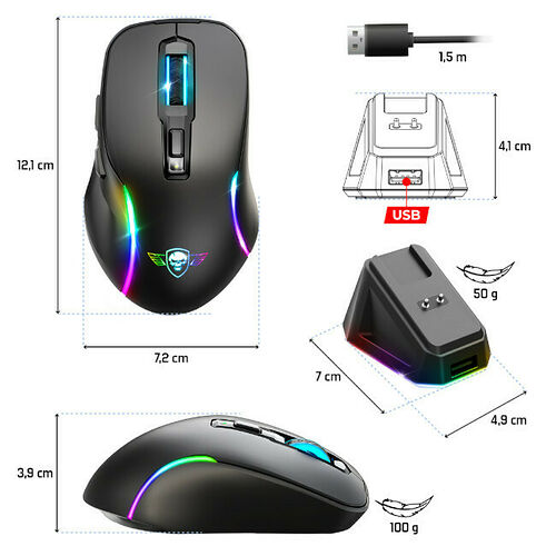 Spirit Of Gamer Elite M50 (Noir)