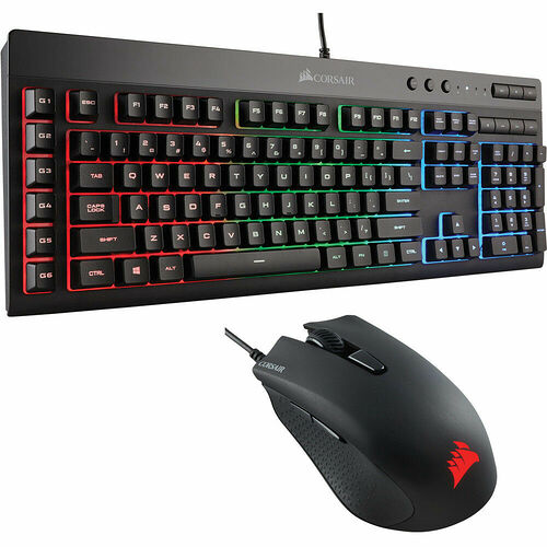 Corsair T1 Race V2 - Edition Limitée - Gris + Pack K55 RGB AZERTY + Harpoon RGB