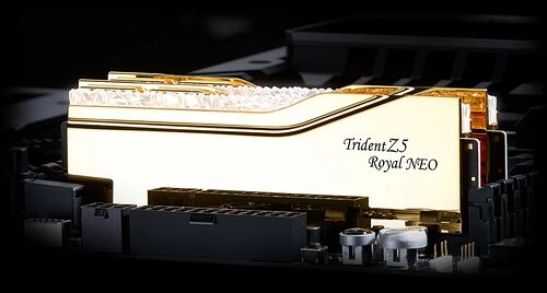 DDR5 G.Skill Trident Z5 Royal Neo Or - 48 Go (2 x 24 Go) 6000 MHz - CAS 28